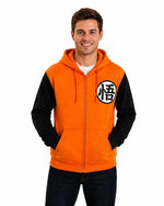 Dragon Ball Z Kame Symbol Orange Cosplay Hoodie Wu Front