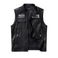Sons of Anarchy Cosplay PU Leather Motorcycle Skull Vest