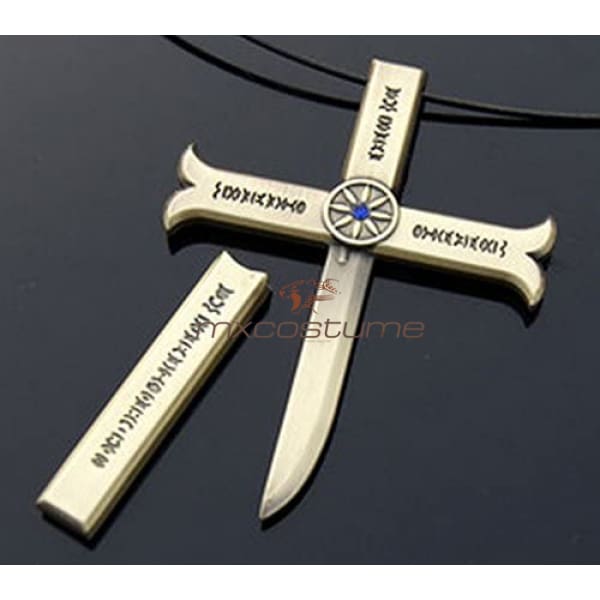 Cos-Me One Piece Dracula Mihawk Hawkeye Sword Necklace Pendant Cosplay