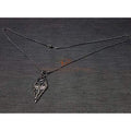 The Elder Scrolls V Skyrim Dragonborn Logo Pendant Necklace Cosplay Accessories Black