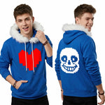 undertale sans game hoodies front back p3