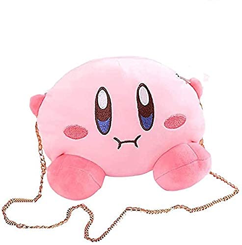 Kirby Pink Plush Makeup Cosmetic Storage Cute Handbag Bag Organizer