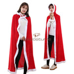 Adult Children Christmas Party Red Cloak
