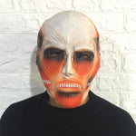 Attack On Titan Cosplay Latex Red Mask Masks