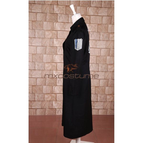 Attack On Titan Scout Regiment /survey Corps Cosplay Black Costume Costumes