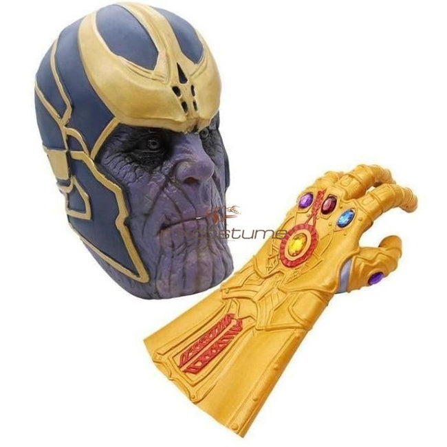 Avengers 3 Infinity War Thanos Cosplay Mask And Glove Accessories