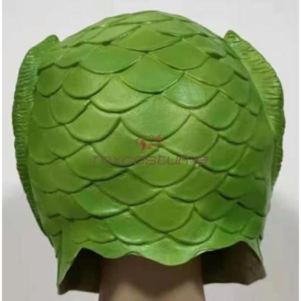 Cute Fnnuy Green Fish Head Mask Animal Cosplay Mermaid Masks