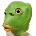 Cute Fnnuy Green Fish Head Mask Animal Cosplay Mermaid Masks