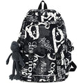 Designer Personalized Diy Graffiti Pattern Large Capacity Fashion Doodle Backpack Accessories