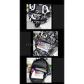 Designer Personalized Diy Graffiti Pattern Large Capacity Fashion Doodle Backpack Accessories