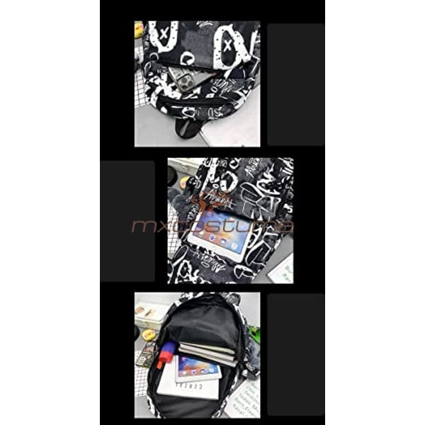 Designer Personalized Diy Graffiti Pattern Large Capacity Fashion Doodle Backpack Accessories