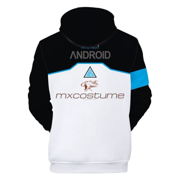 Detroit Become Human Game Connor Kara Rk800 3D Printing Cosplay Hoodie