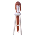 Doki Literature Club Monika Cosplay Brown Red Wig Accessories
