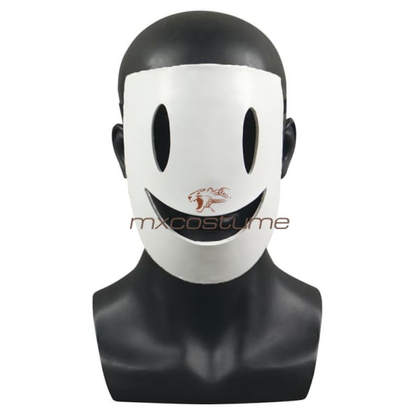 High-Rise Invasion Tenku Shinpan White Smile Latex Mask Halloween Cosplay