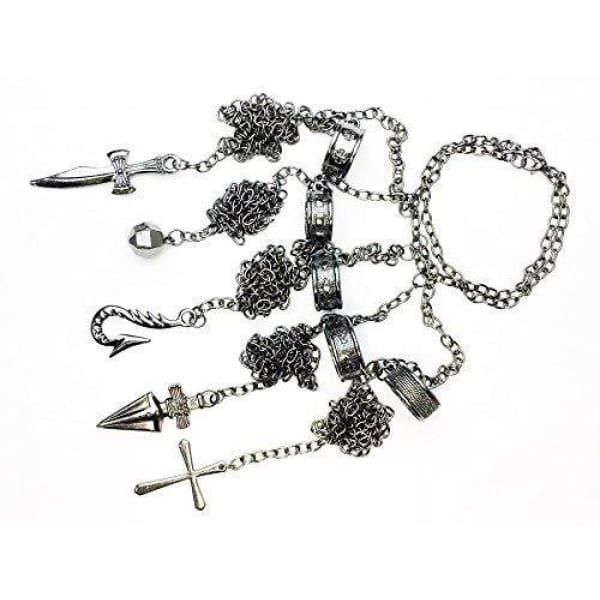 Hunter X Cosplay Kurapika 5 Fingers Rings Bracelet