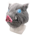 Kimetsu No Yaiba Demon Slayer Hashibira Inosuke Cosplay Latex Mask