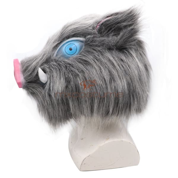 Kimetsu No Yaiba Demon Slayer Hashibira Inosuke Cosplay Latex Mask