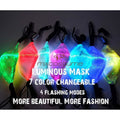 Led Rave Mask 7 Colors Luminous Light Up Face Masks