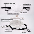 Led Rave Mask 7 Colors Luminous Light Up Face Masks
