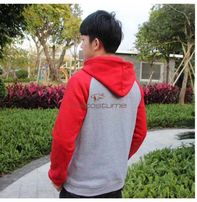 One Punch Man Saitama Cosplay Gray&red Hoodie Hoodies