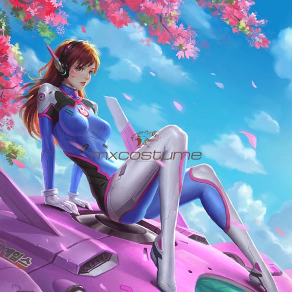 Overwatch D.va Jumpsuit Cosplay Costume Costumes