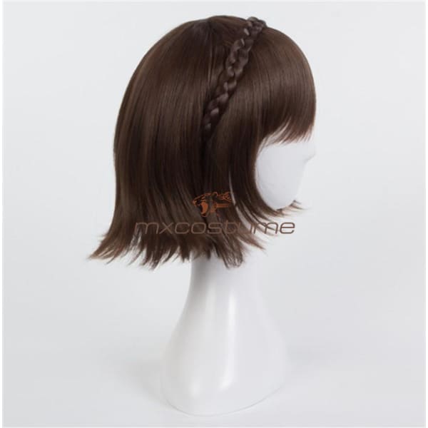 Persona 5 Makoto Niijima Cosplay Dark Brown Wig Accessories