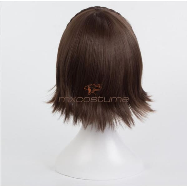 Persona 5 Makoto Niijima Cosplay Dark Brown Wig Accessories