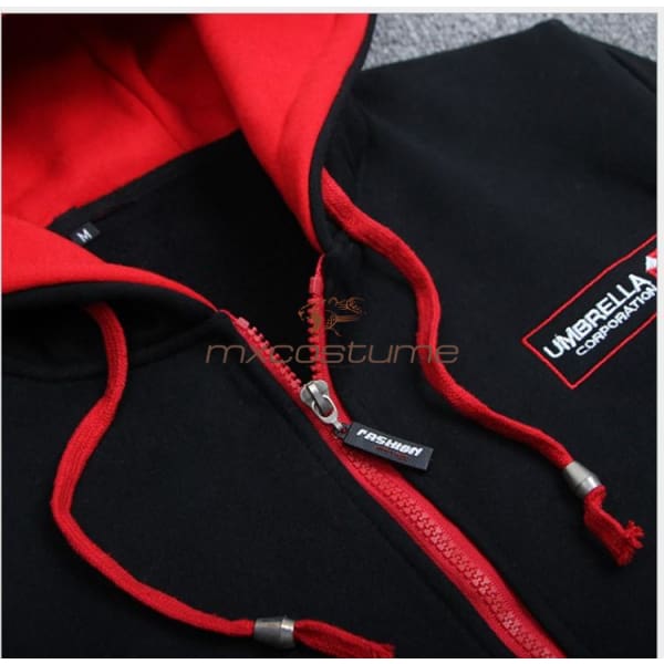 Resident Evil Cosplay Black Hoodie With Umbrella Logo Hoodies