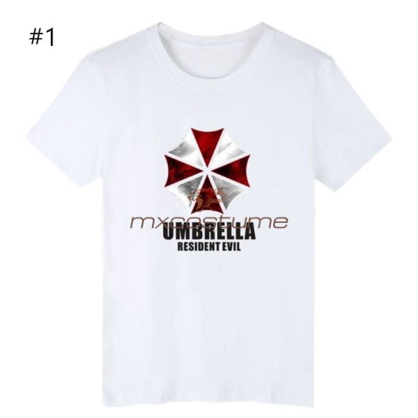 Resident Evil Umbrella Corporation Cosplay T-Shirt With Short Sleeeves Shirts