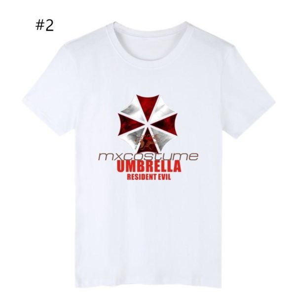 Resident Evil Umbrella Corporation Cosplay T-Shirt With Short Sleeeves Shirts
