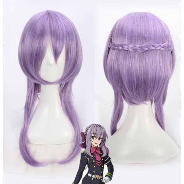 Seraph Of The End Hiiragi Shinoa Cosplay Purple Costume Accessories