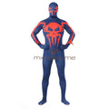 Spider-Man 2099 Miguel Ohara Blue Tights Jumpsuits Cosplay Costume Costumes