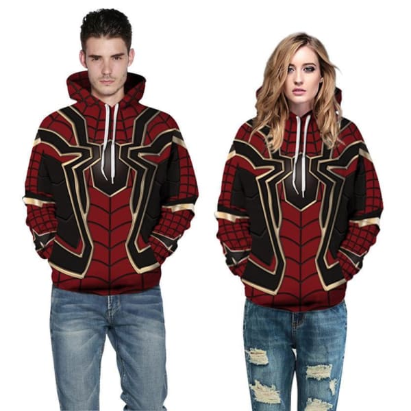 Spider-Man Cosplay Digital Printing Hoodie