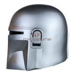Star Wars Mandalorian Cosplay Silver Pvc Mask Helmet