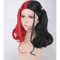 Suicide Squad Harleen Quinzel Cosplay Black&red Wig Accessories