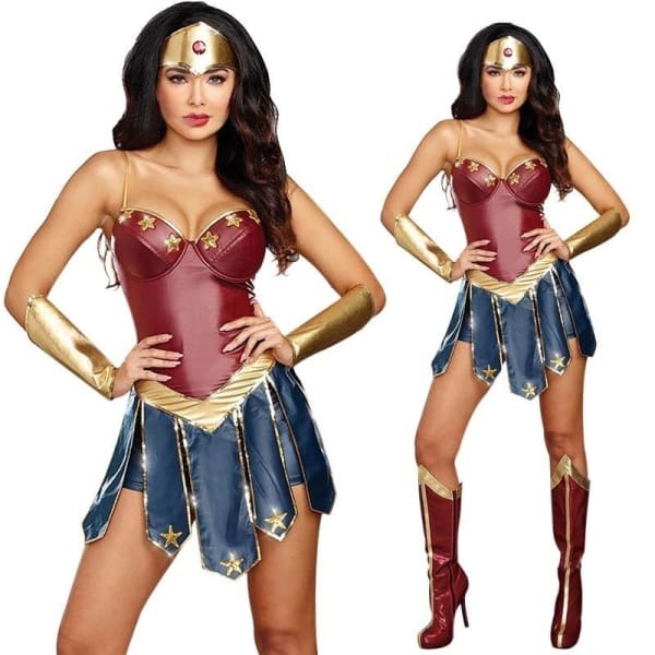 Superhero Wonder Woman Cosplay Dress– Mxcostume Superhero Wonder Woman Cosplay Dress– Mxcostume