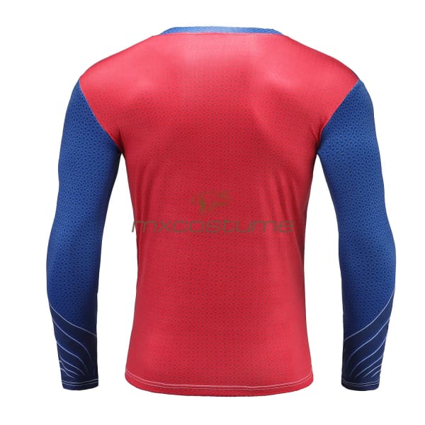 Superman Cosplay 3D Printing Long Sleeves T-Shirt
