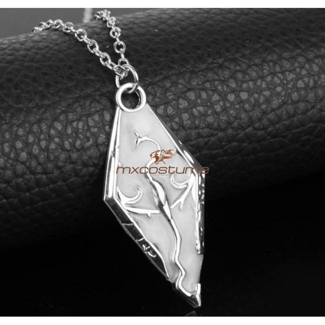 The Elder Scrolls Skyrim Dragon Luminous Pendant Necklace Accessories