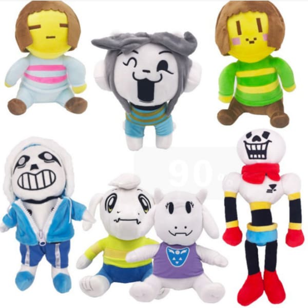 Undertale Cosplay 7 Plush Dolls Toys Accessories
