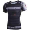 Winter Soldier Milk Silk Short Sleeves T-Shirt Cosplay Costume Shirts