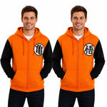 Dragon Ball Z Kame Symbol Orange Cosplay Hoodie Front
