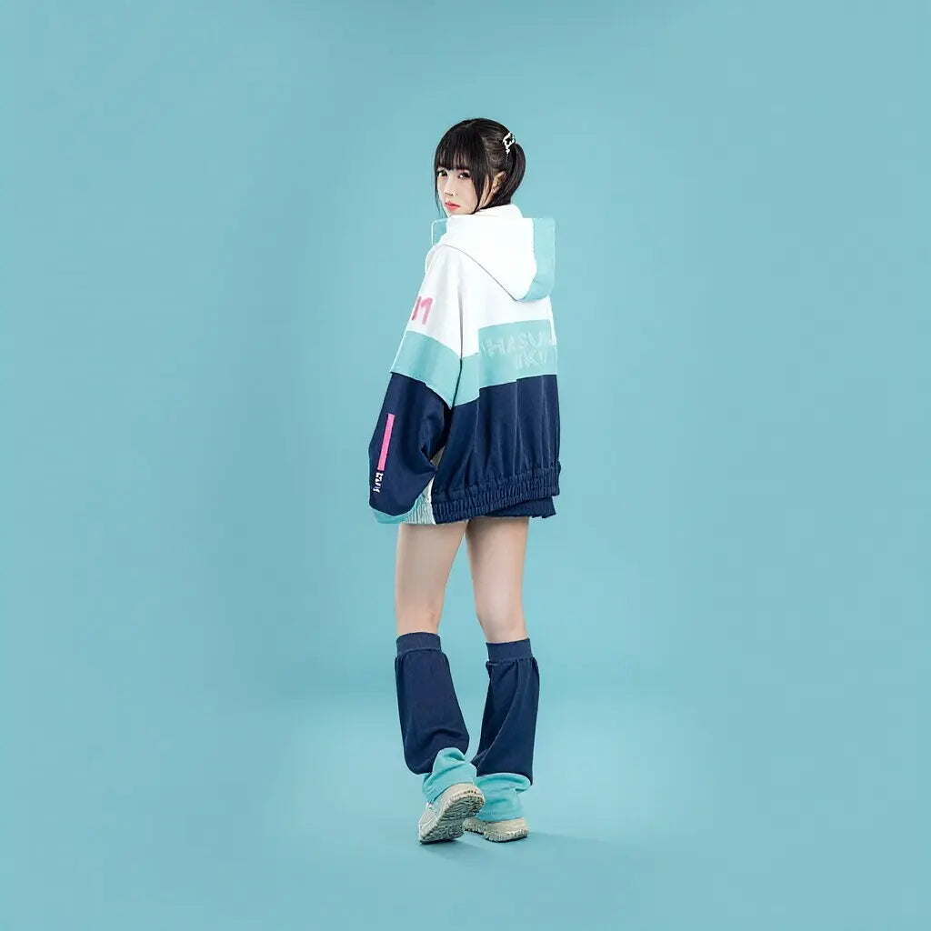 Vocaloid Hatsune Miku Cute Cool Cosplay Coat Back
