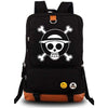 Anime Backpack One Piece Luminous Large Capacity School Bag Cosplay Bookbag