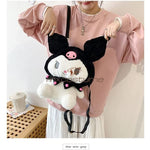 Cute Cartoon Plush Backpack Anime Kuromi Kawaii Bag