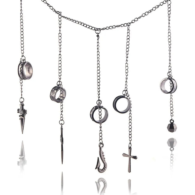 Hunter X Hunter Cosplay Kurapika 5 Fingers Rings Bracelet