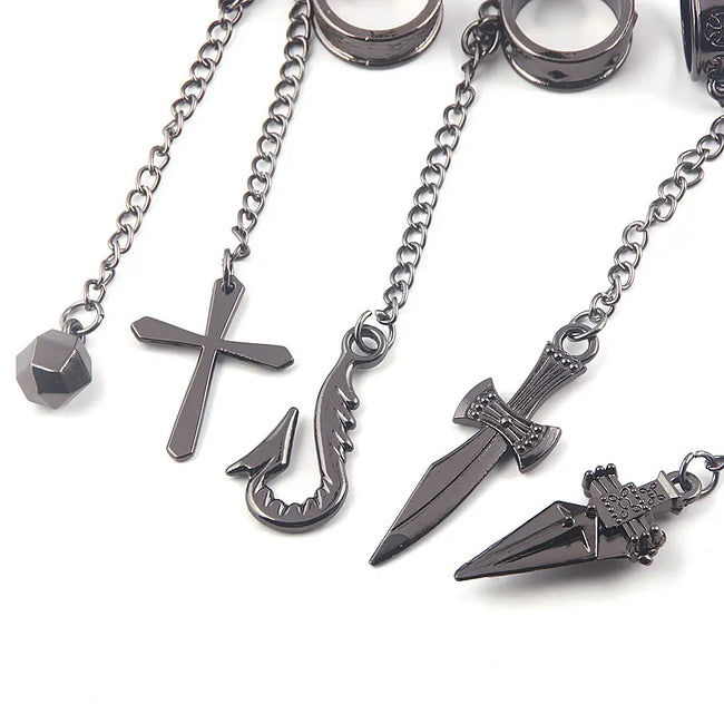 Hunter X Hunter Cosplay Kurapika 5 Fingers Rings Bracelet