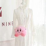 Kirby Pink Plush Makeup Cosmetic Storage Cute Handbag Bag Organizer