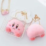 Kirby Pink Plush Makeup Cosmetic Storage Cute Handbag Bag Organizer