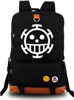 Sac à dos Anime One Piece Lumineux Grande Capacité Sac d'école Cosplay Cartable (Modèle 3) 