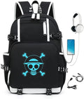 Anime Luminous Large Capacity Backpack One Piece School Bag Cosplay Bookbag